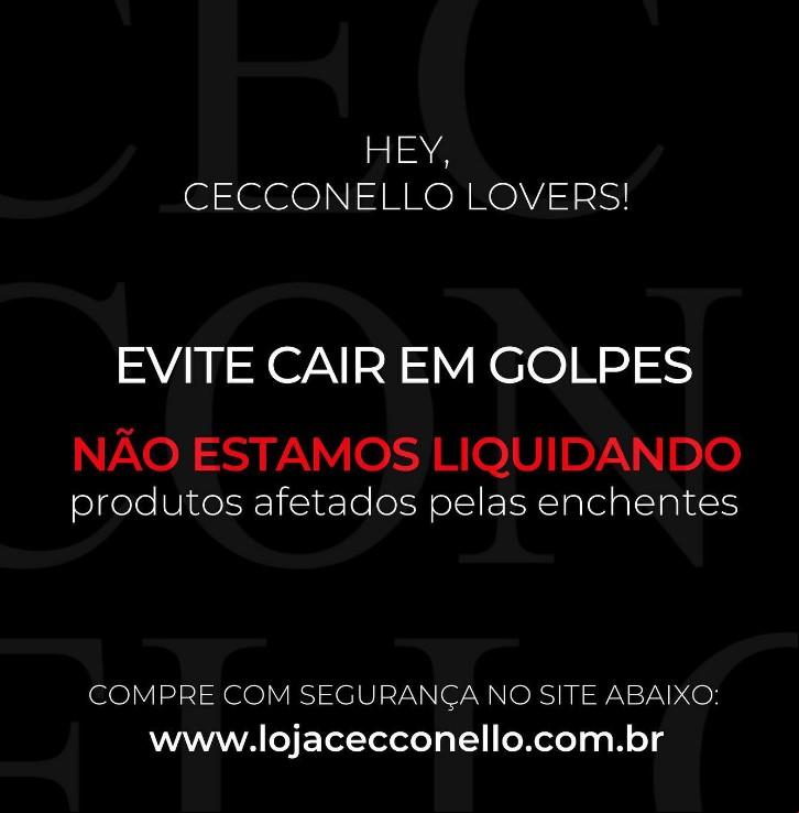 Cecconello divulgou comunicado alertando os golpes na Internet