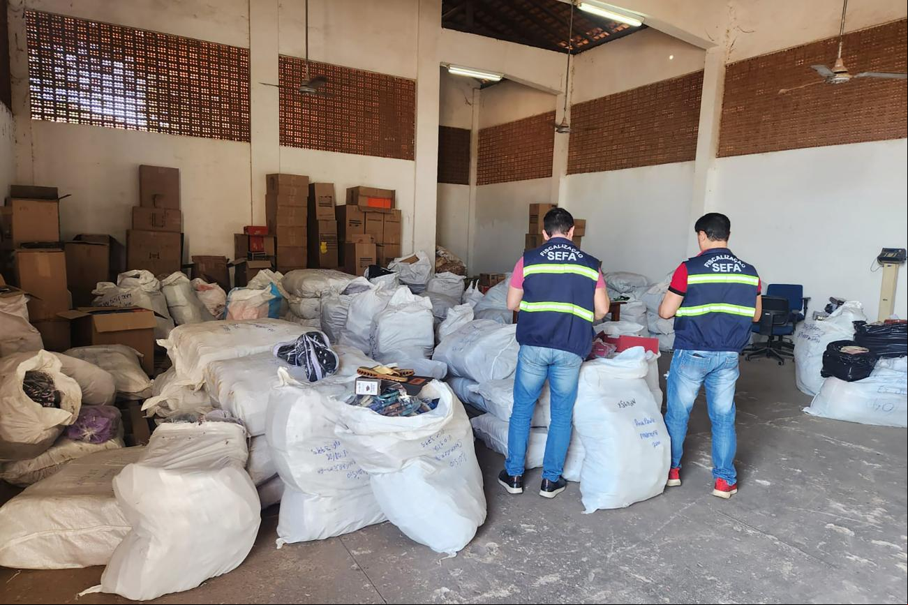 Calçados falsificados foram apreendidos no Pará